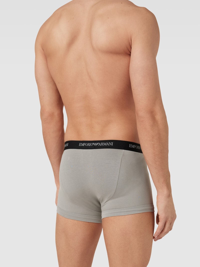 Hipster mit elastischem Logo-Bund in schwarz