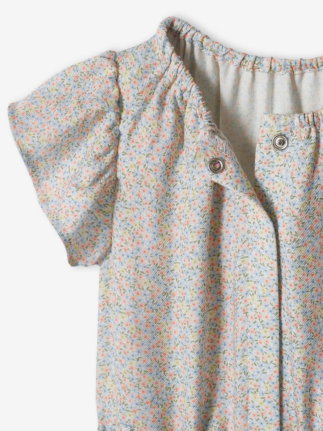 Vertbaudet Kurzer Mädchen Jumpsuit Oeko-Tex - wollweiß