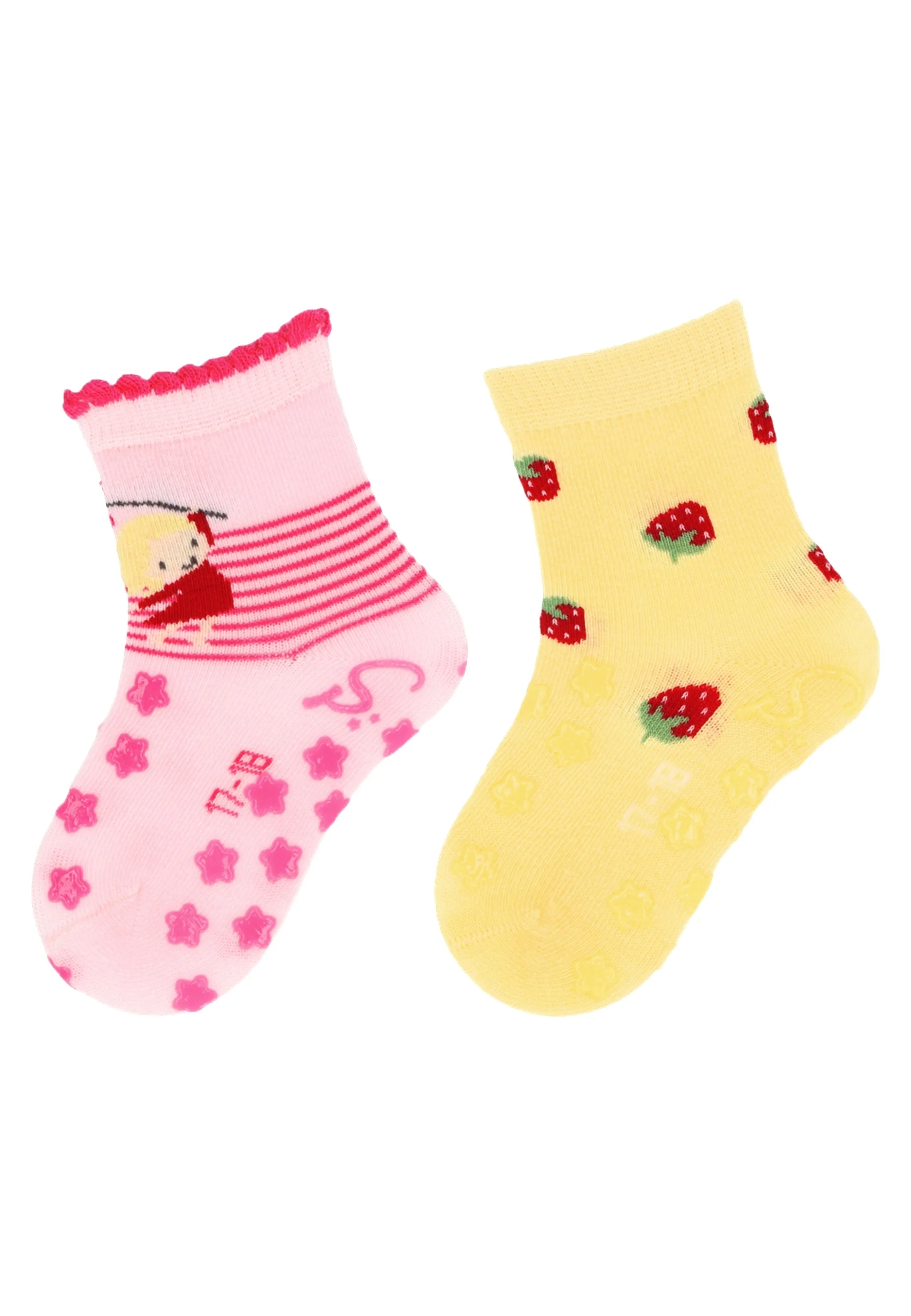 ABS Krabbelsocken im 2er Pack mit Motiv Kind