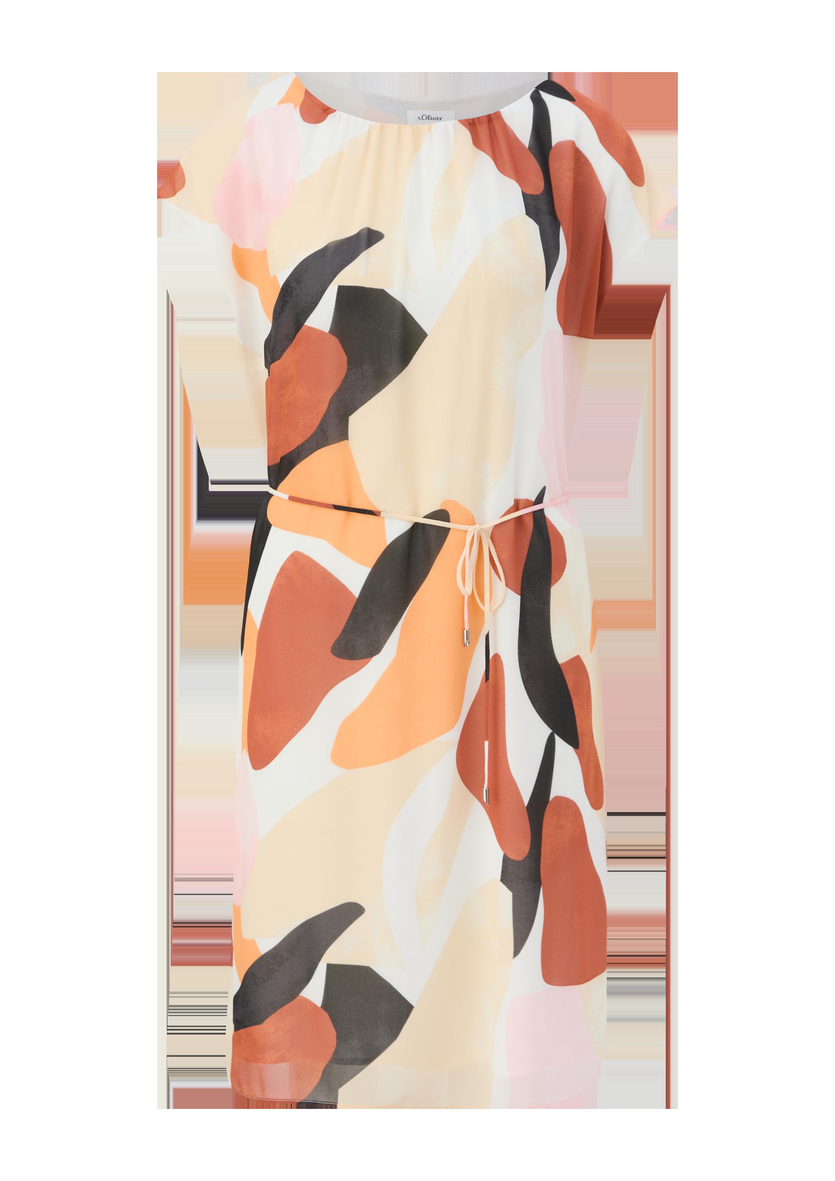 Chiffonkleid mit Raffung  2134525-02A1