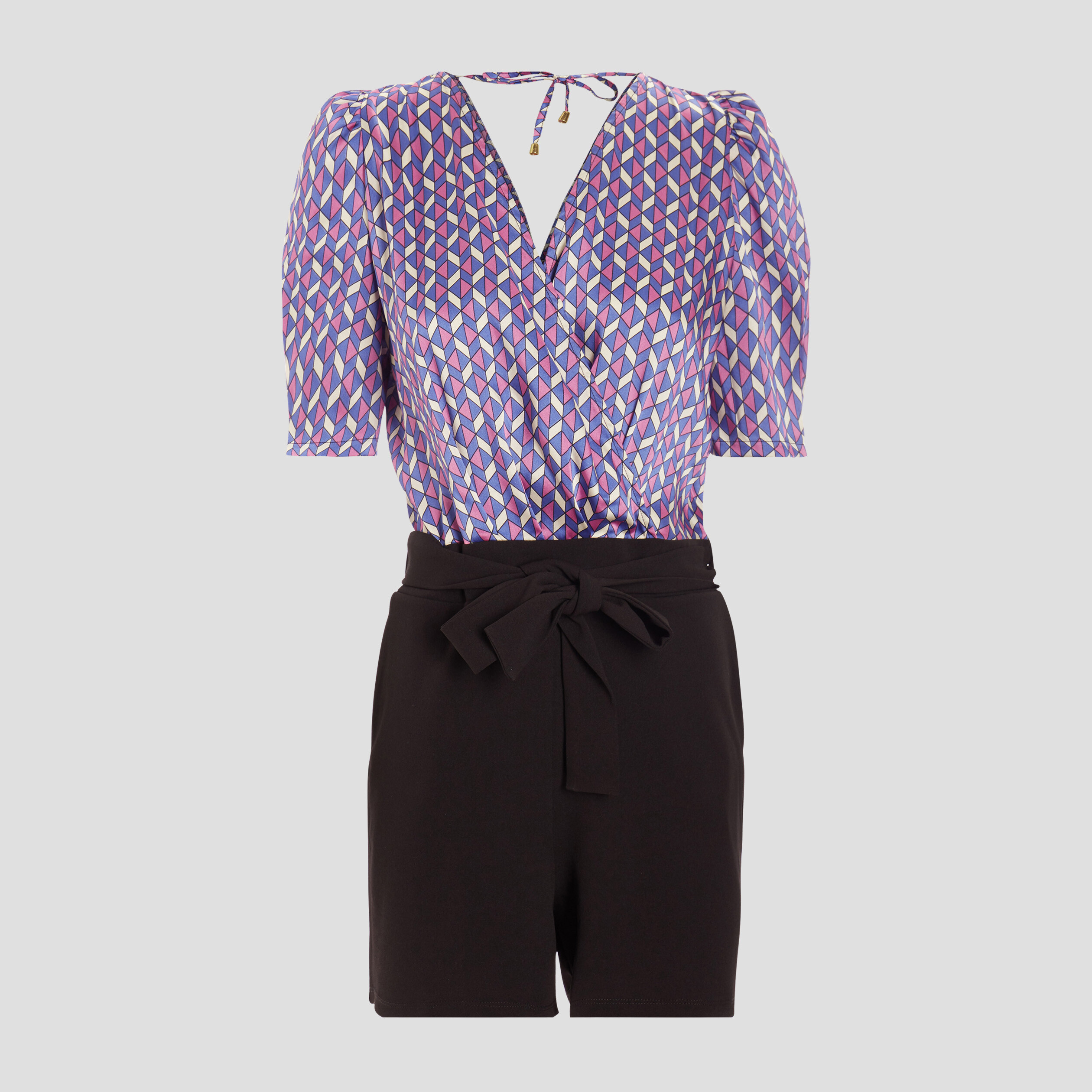 Combishort effet 2-en-1 violet femme | La Halle