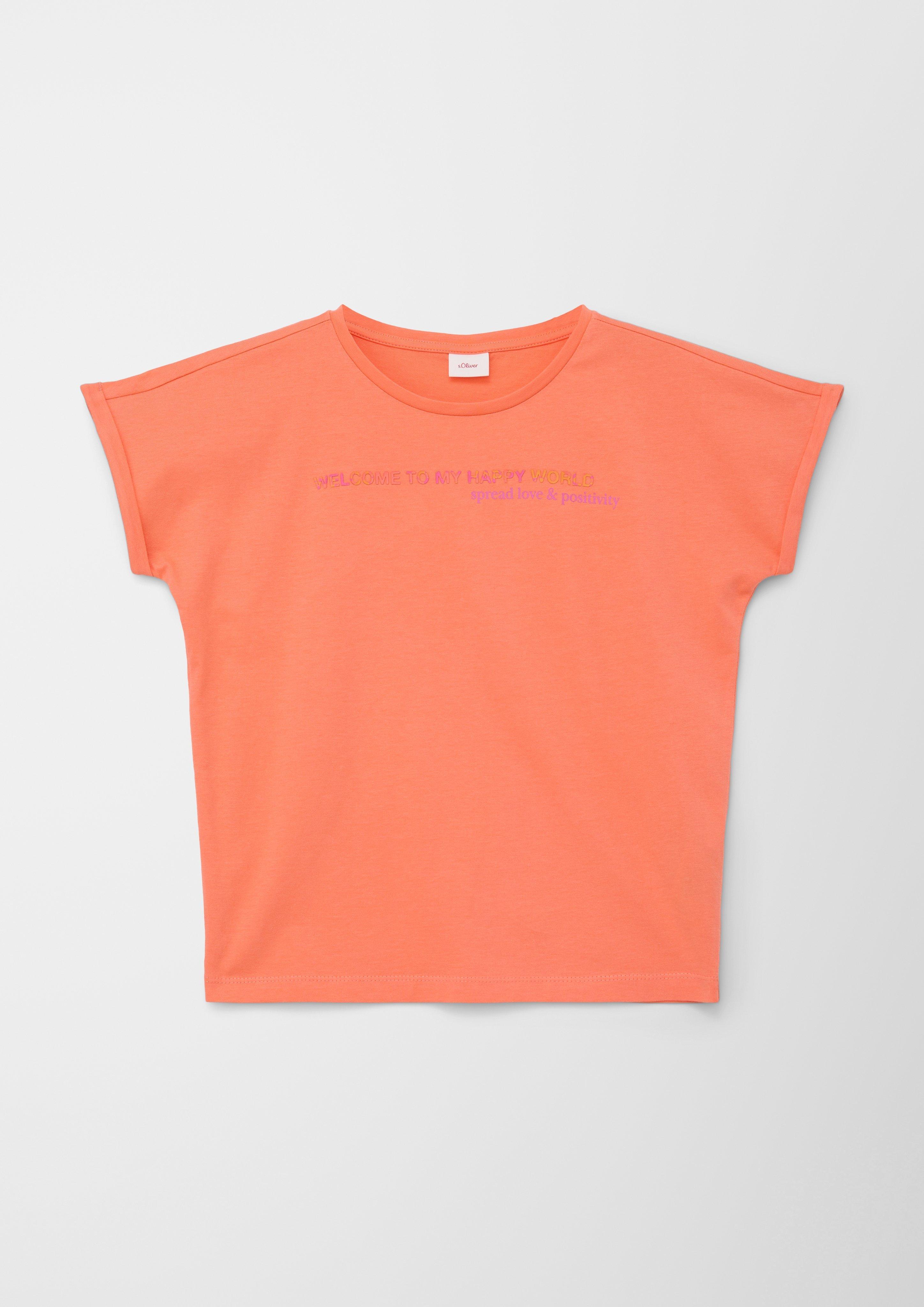 T-Shirt mit Schriftprint  2128031-2034