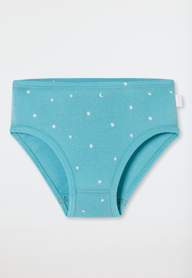 Slips 3er-Pack Sterne Monde blau/weiß - Fine Rib