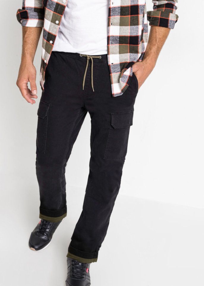 Regular Fit Thermo-Stretch-Schlupfhose, Straight