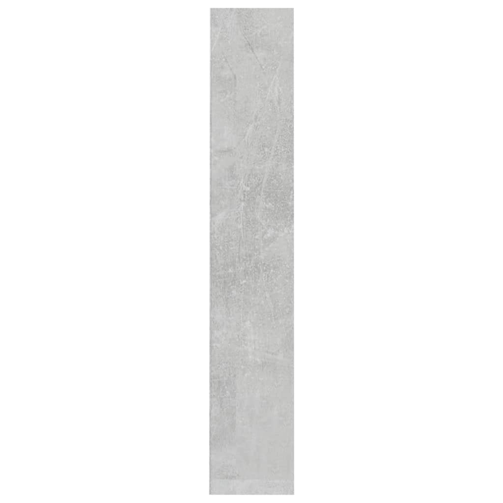 vidaXL CD-Regal CD-Regale 2 Stk. Betongrau 21x16x93,5 cm Holzwerkstoff, 2-tlg.