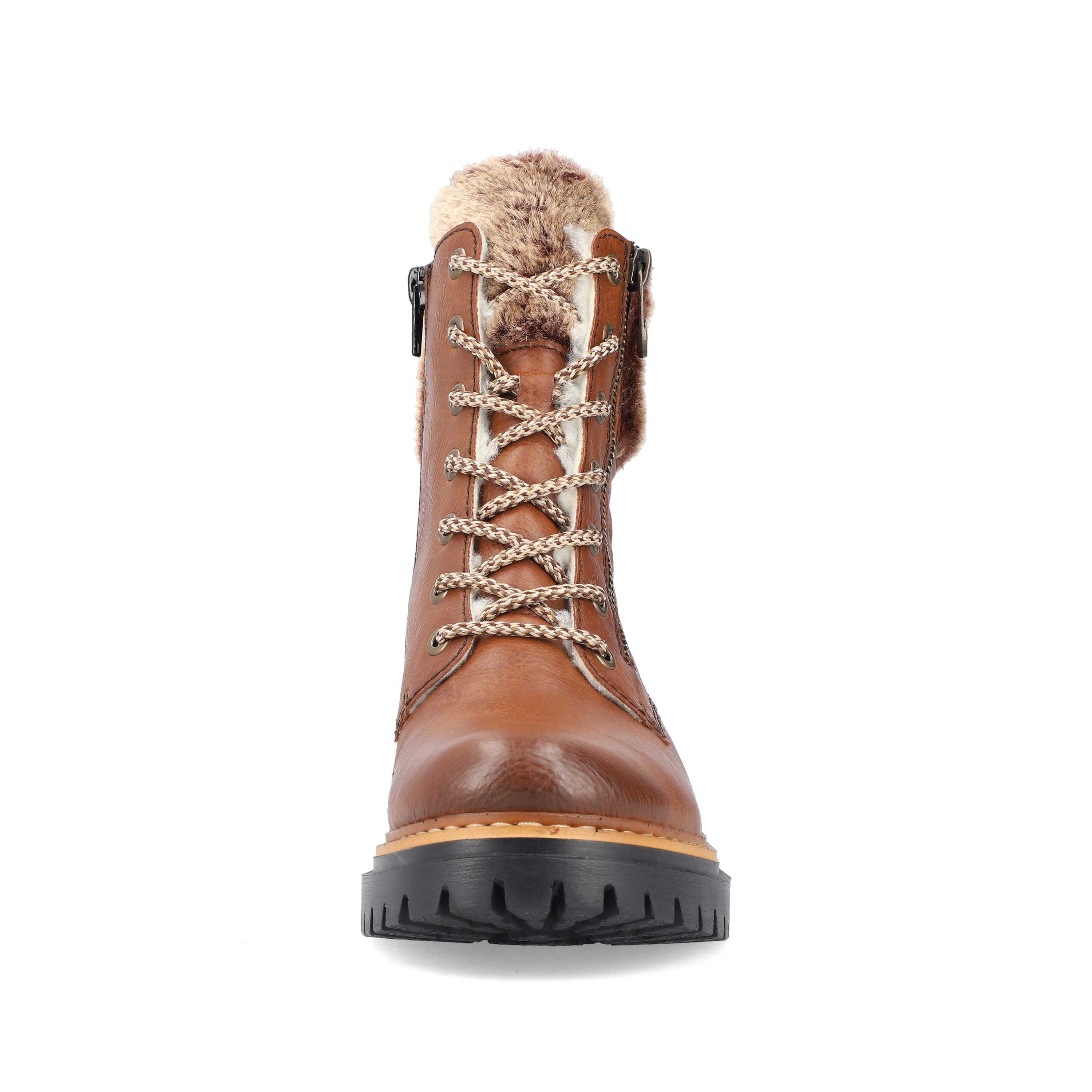Rieker Damen Schnürstiefel kastanienbraun