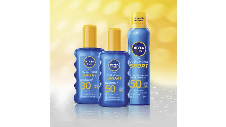 NIVEA SUN UV Dry Protect Sport erfrischendes Spray LF50 200 ml
