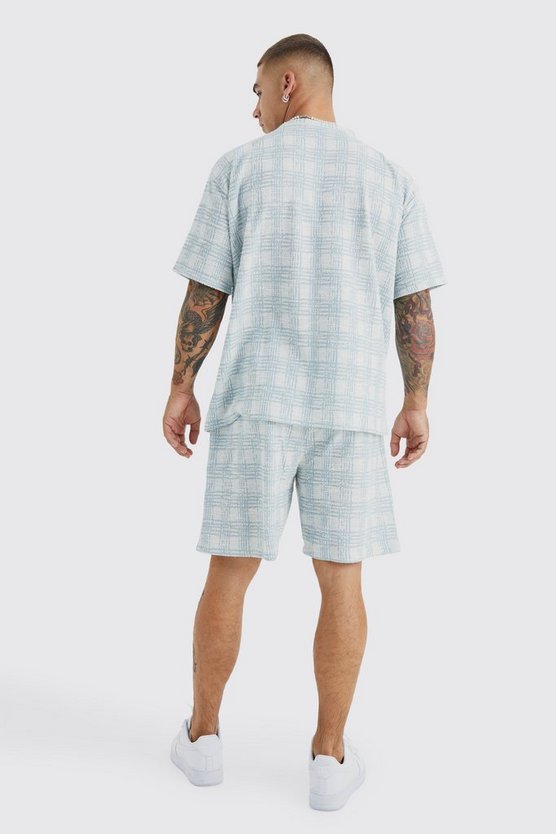 Oversize Bouclee Jersey-Shorts