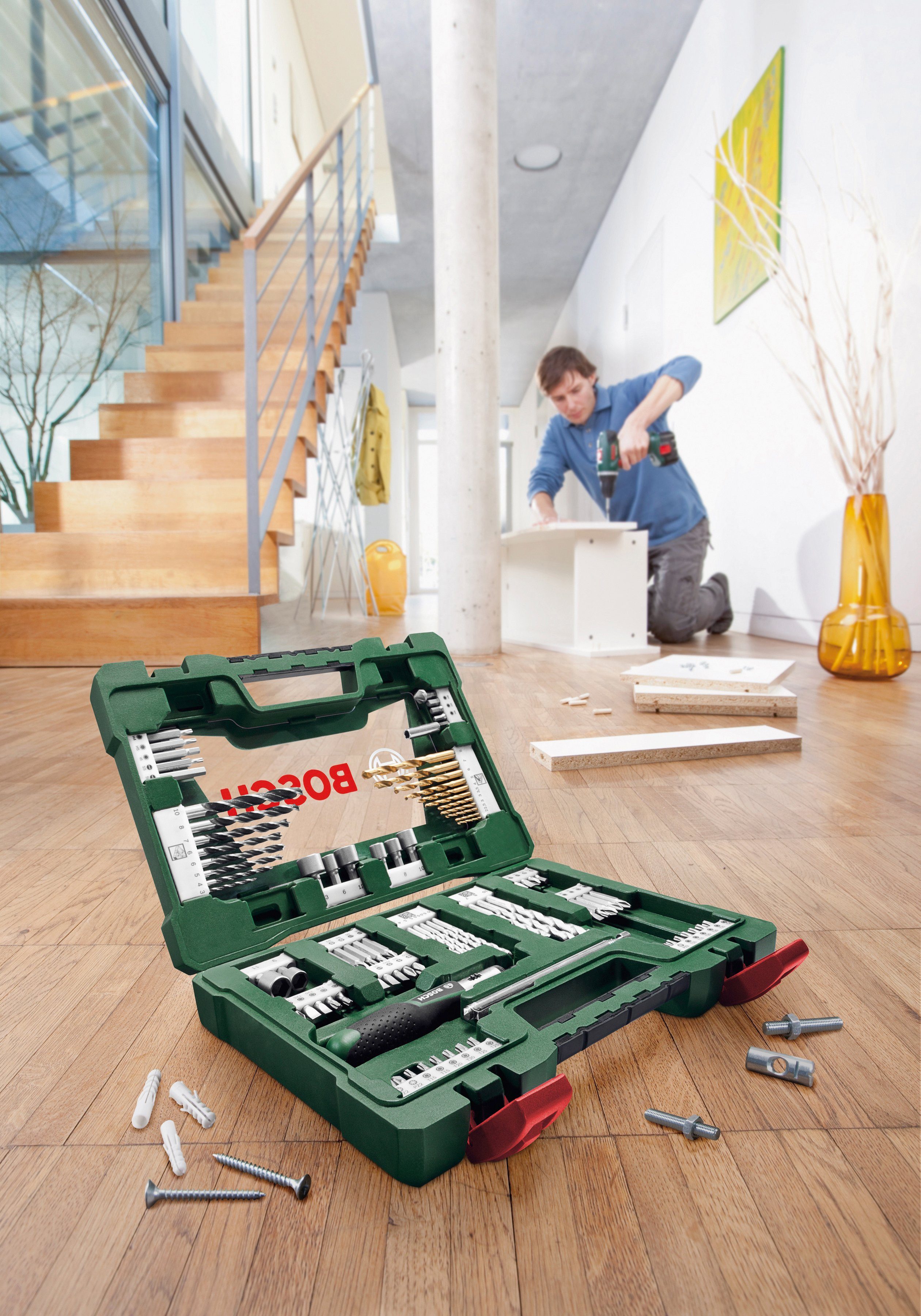Bosch Home & Garden Bohrer- und Bitset V-Line, 91-teilig