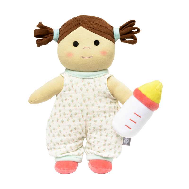 Première poupée en tissu et ses accessoires Oxybul