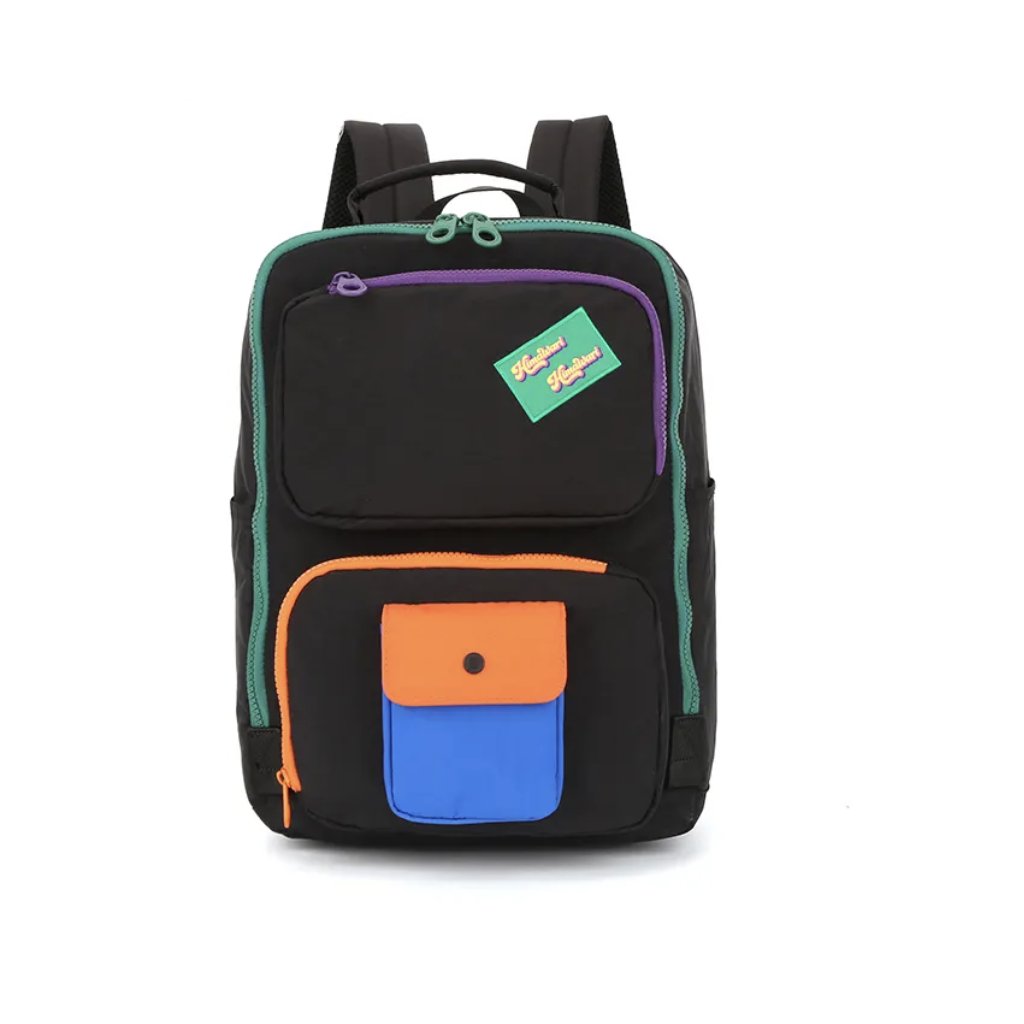 Himawari Stadtrucksack schwarz-mehrfarbig (8029#02)