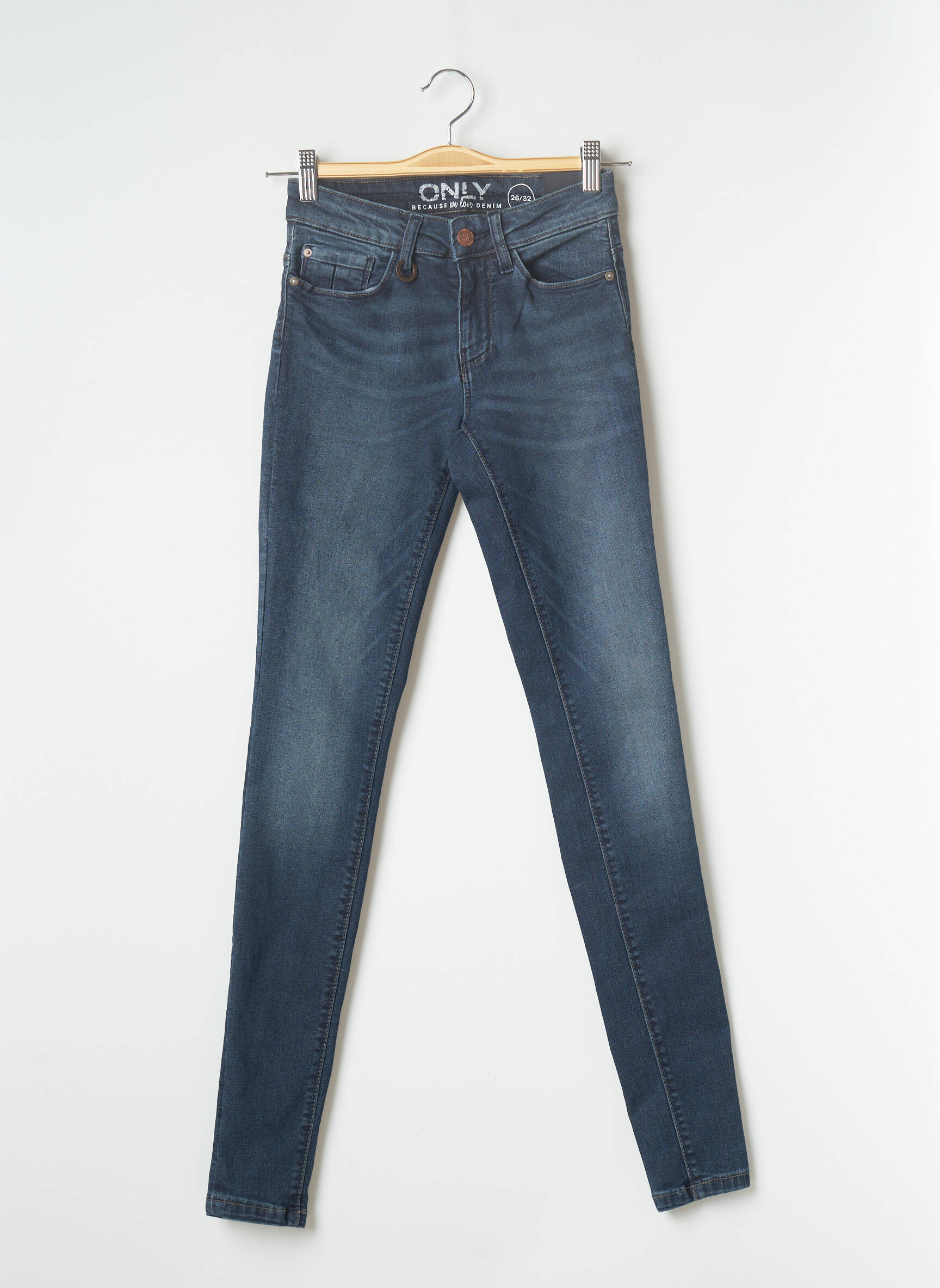 Only Jeans Skinny Femme couleur bleu