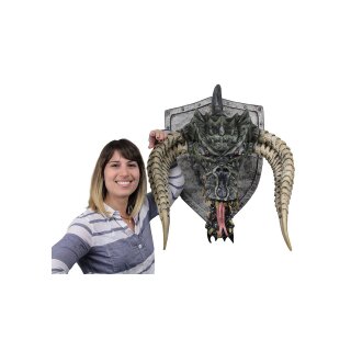 Dungeons & Dragons Replicas of the Realms: 3D Wand-Relief - Black Dragon Trophy Plaque