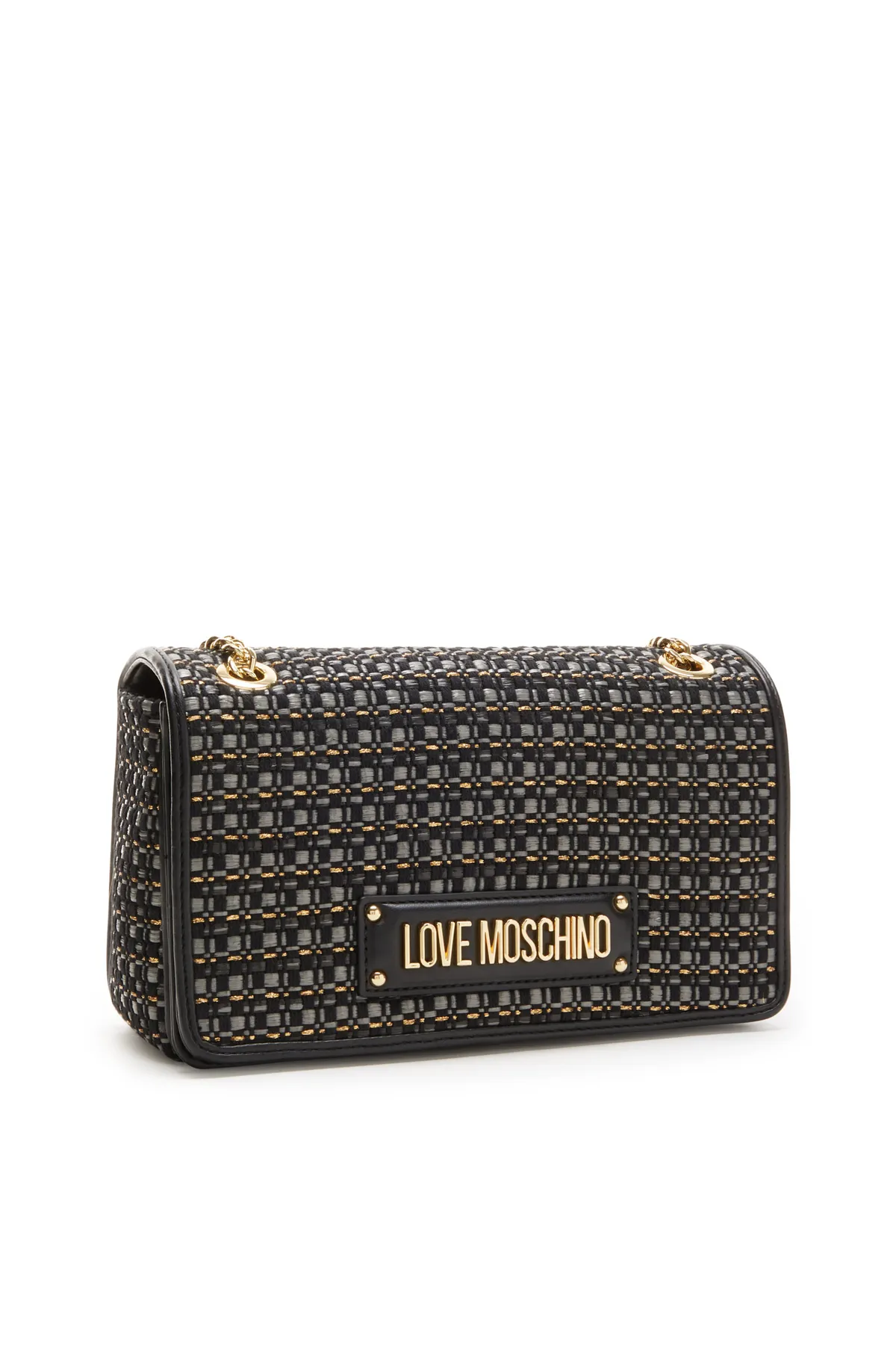 1'ASLAN  Love Moschino Damen Schultertasche Schwarz Jc4242pp0ikc100a