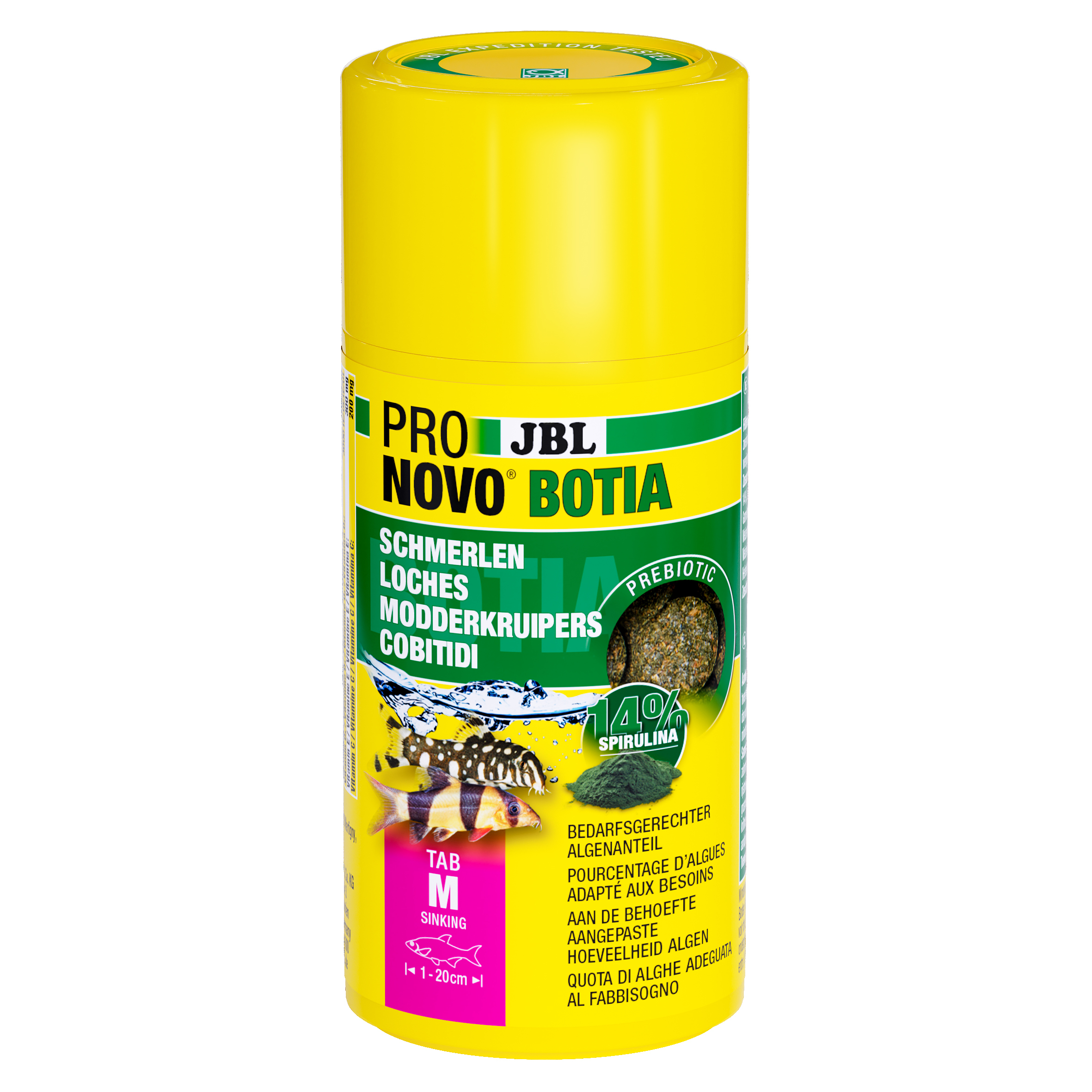 JBL Hauptfutter JBL PRONOVO BOTIA Futtertabletten für alle Schmerlen M 100 ml