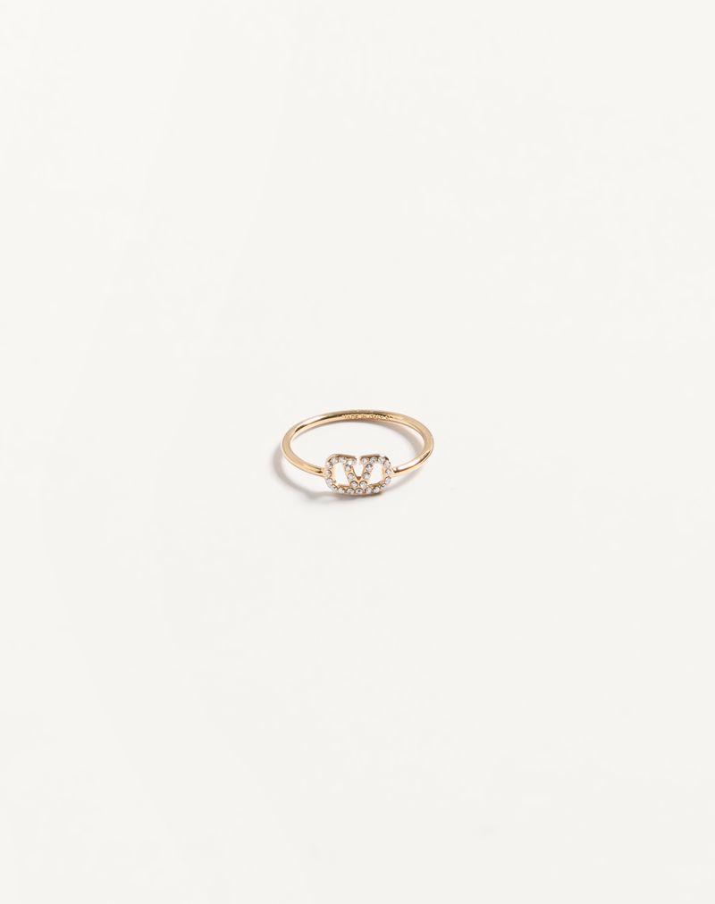 Anel exclusivo VLogo em metal e cristais Swarovski®