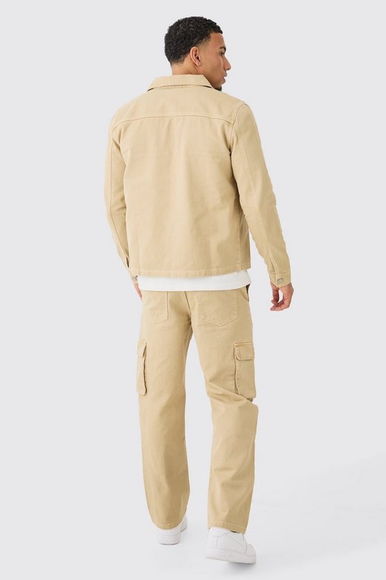 Twill Cargo-Overshirt & Hose
