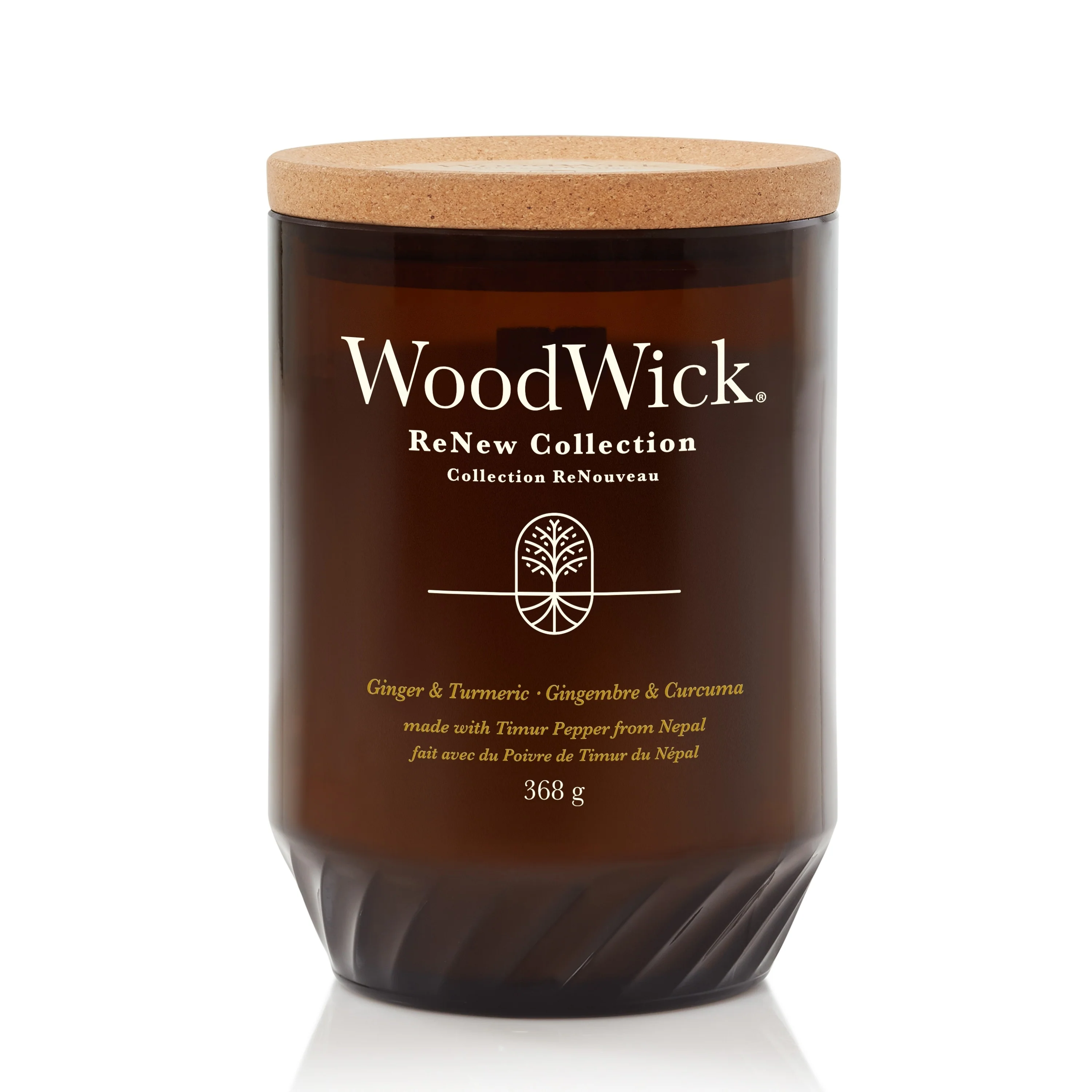 Vela aromática de jengibre y cúrcuma de ReNew Candles