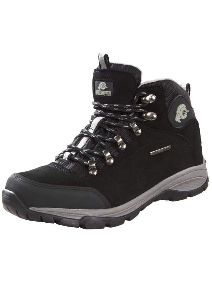 GUGGEN MOUNTAIN Wanderschuhe Uni in Grau-Schwarz günstig kaufen