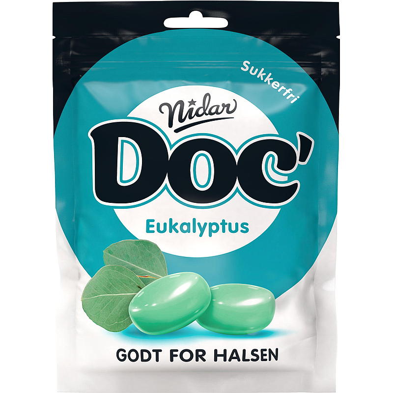 Nidar Doc halslinser 50 g Eucalyptus
