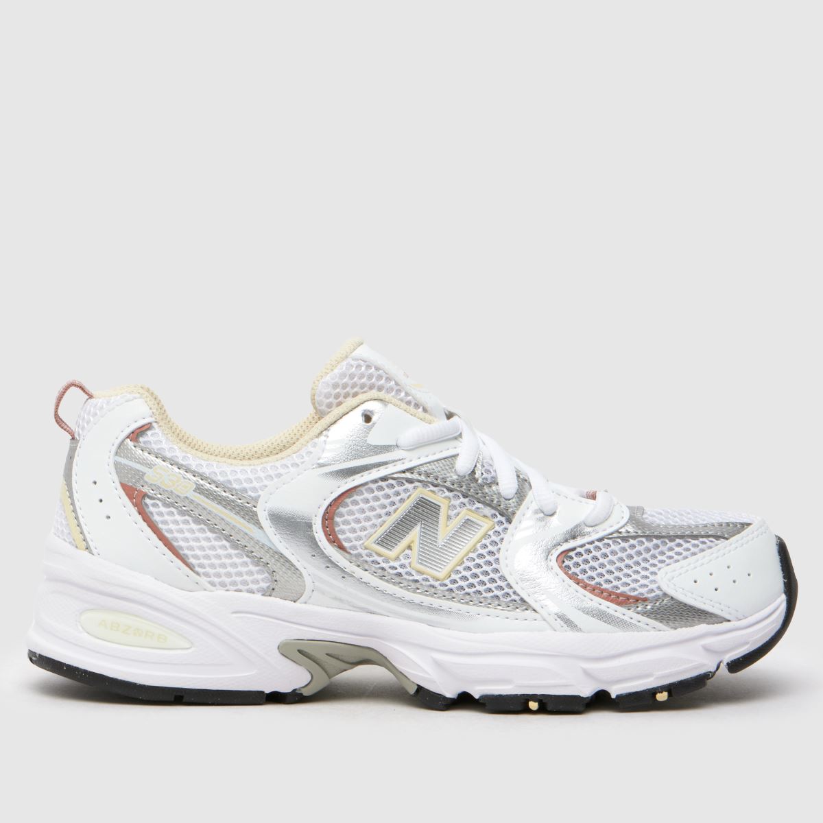 New Balance vita & gula 530 flickor ungdomsskor