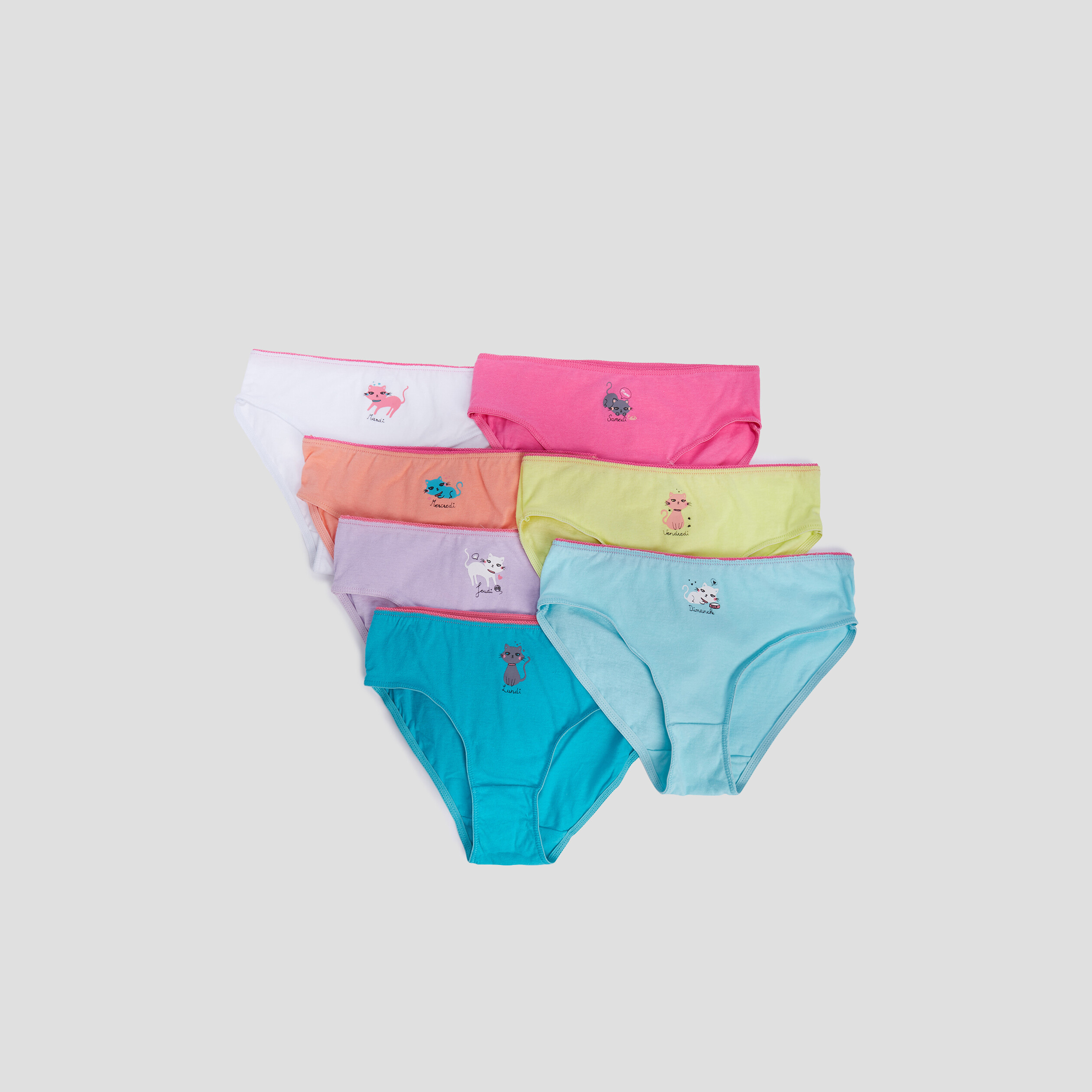 Lot 7 culottes multicolore fille | La Halle