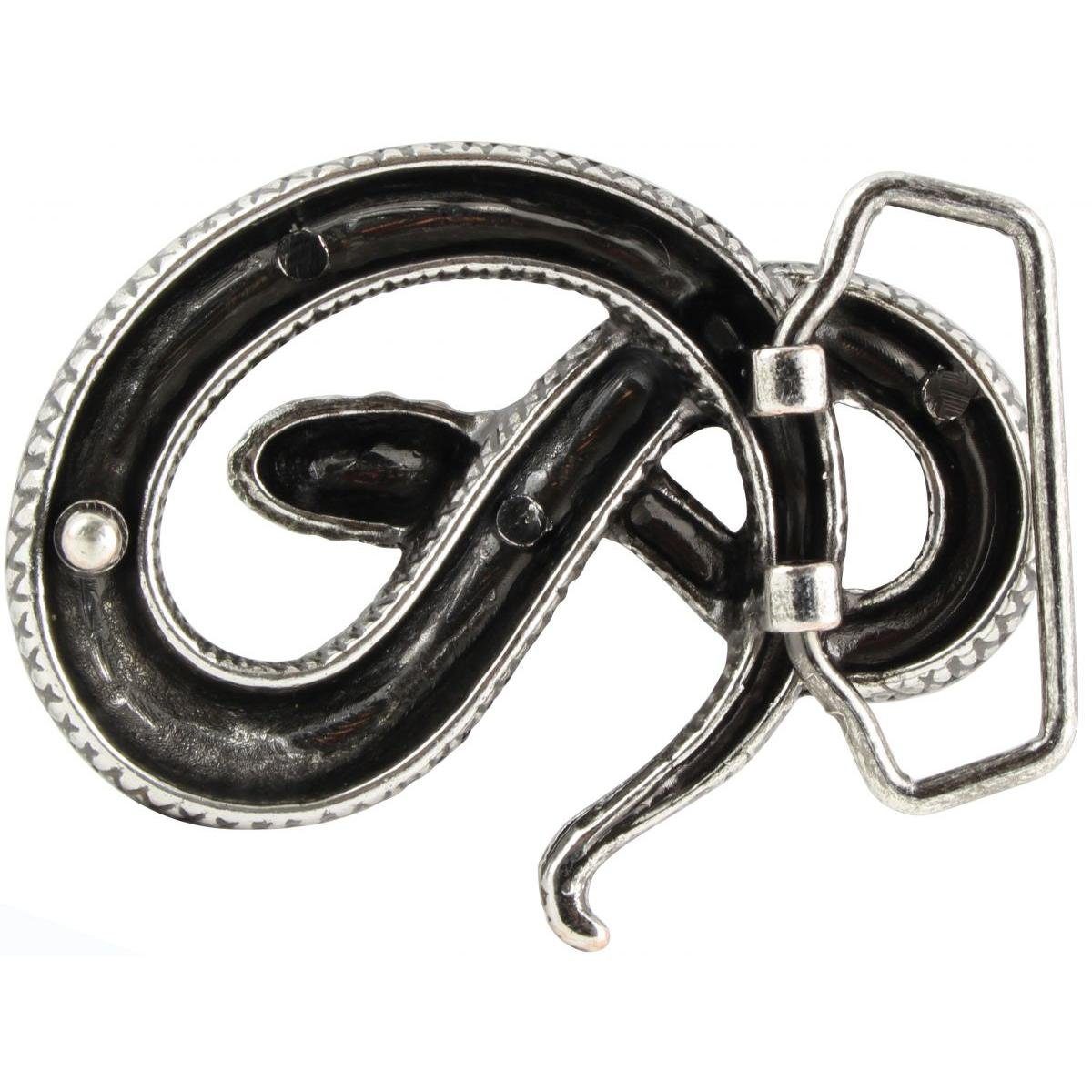 BELTINGER Gürtelschnalle Schlange 4,0 cm - Buckle Wechselschließe Gürtelschließe 40mm - Gürtel