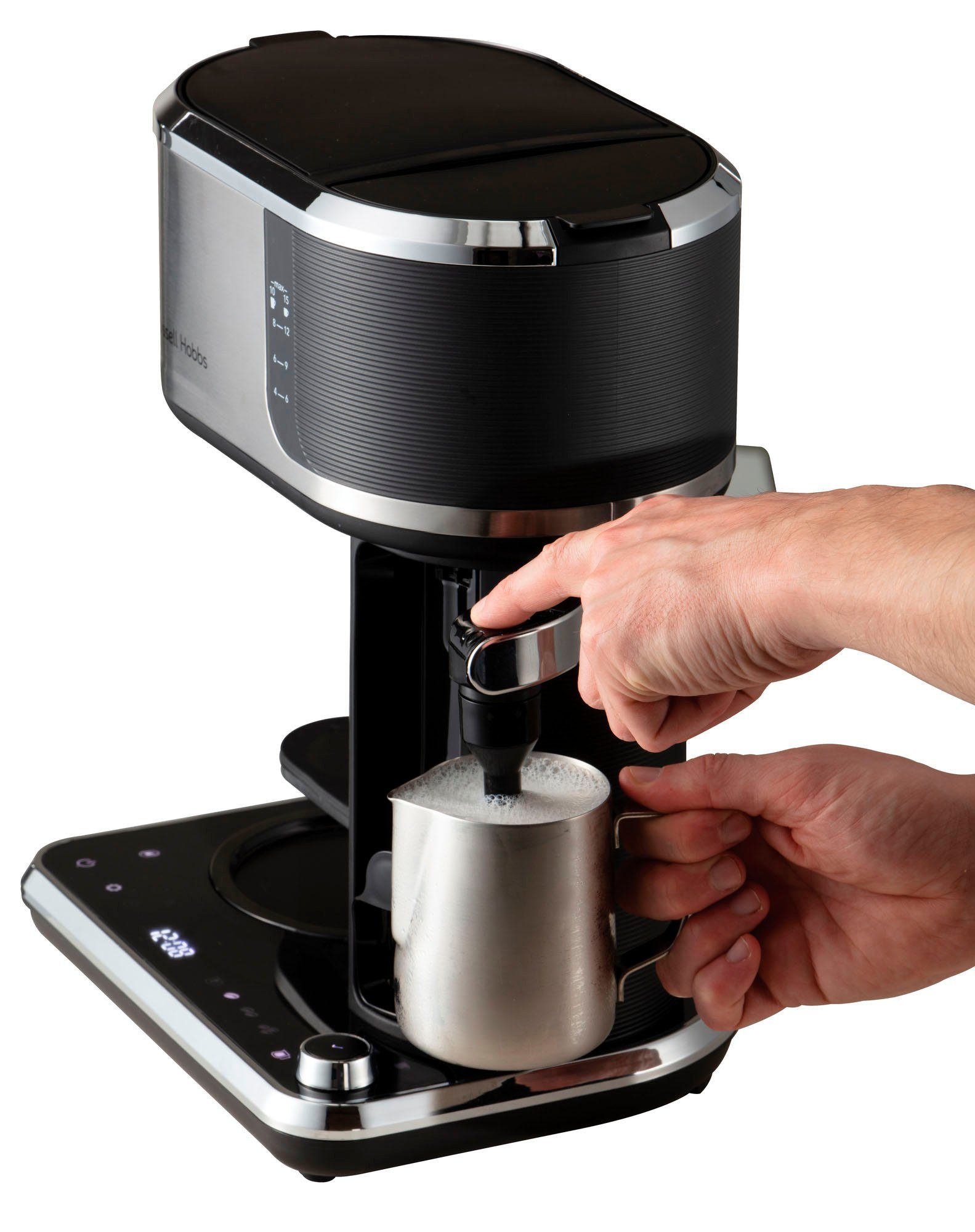 RUSSELL HOBBS Filterkaffeemaschine Attentiv 26230-56 Coffee Bar, 1,25l Kaffeekanne, Papierfilter 1x4