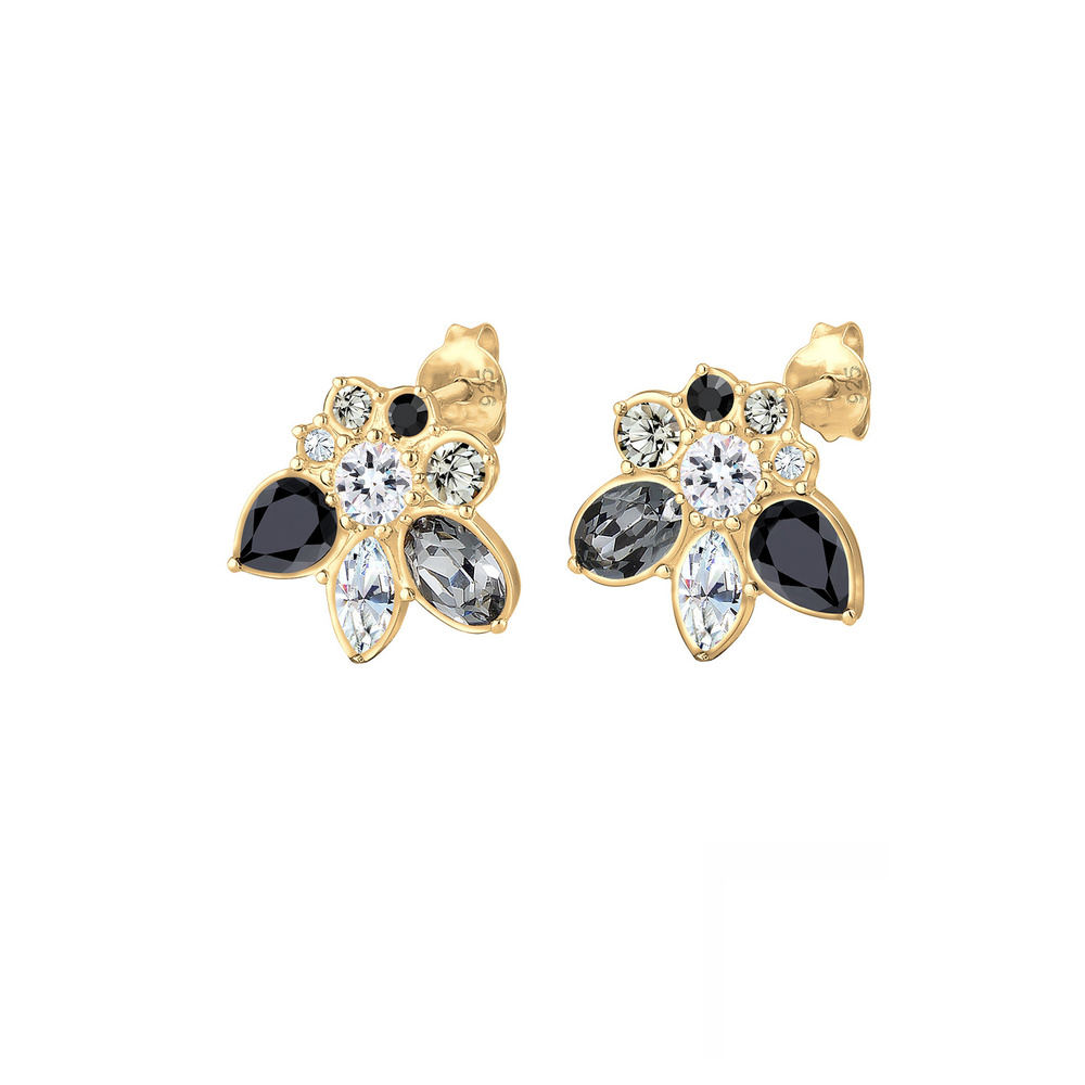 Elli PREMIUM Elli PREMIUM Boucles d'Oreilles Femme Déclaration des avec des Cristaux en Argent Boucles d'oreilles