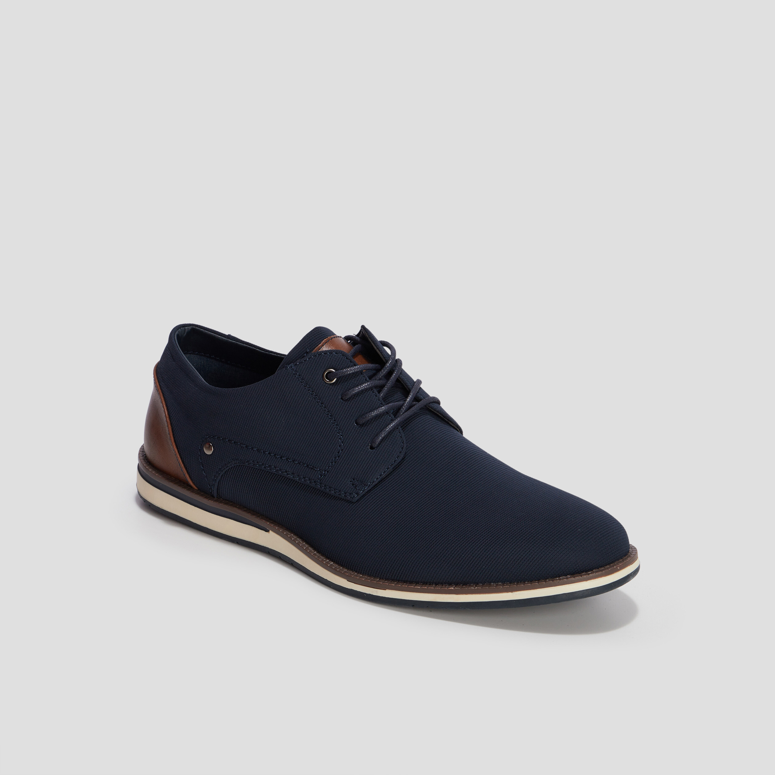 Derbies plates à lacets bleu marine homme | La Halle