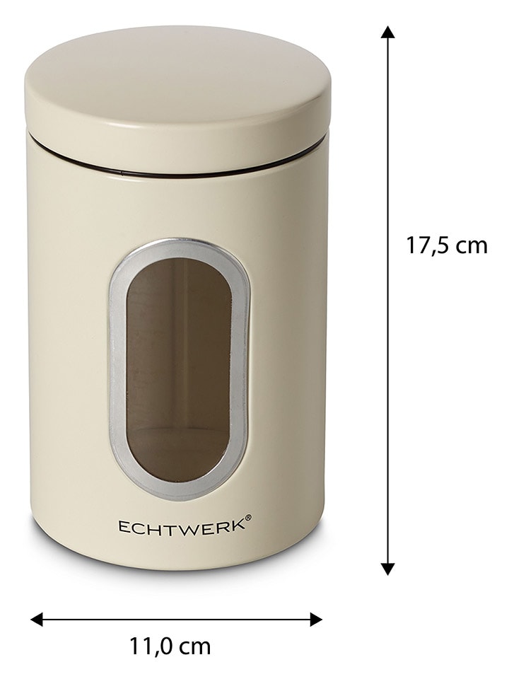 Echtwerk 3er-Set: Vorratsdosen in Creme - 1,4 l günstig kaufen onesize