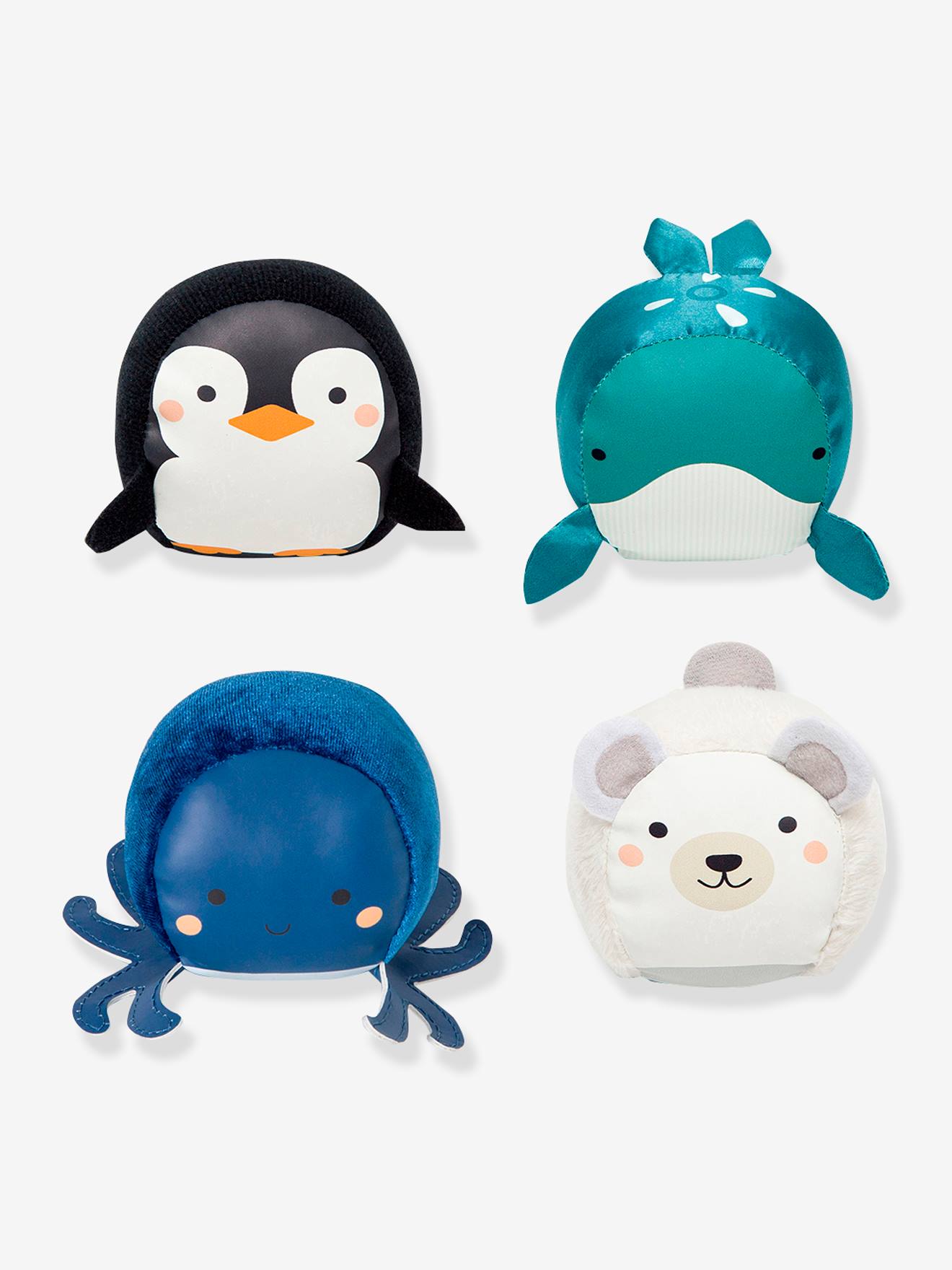 4er-Set Baby Spielbälle DOOBALLS LITTLE BIG FRIENDS - mehrfarbig