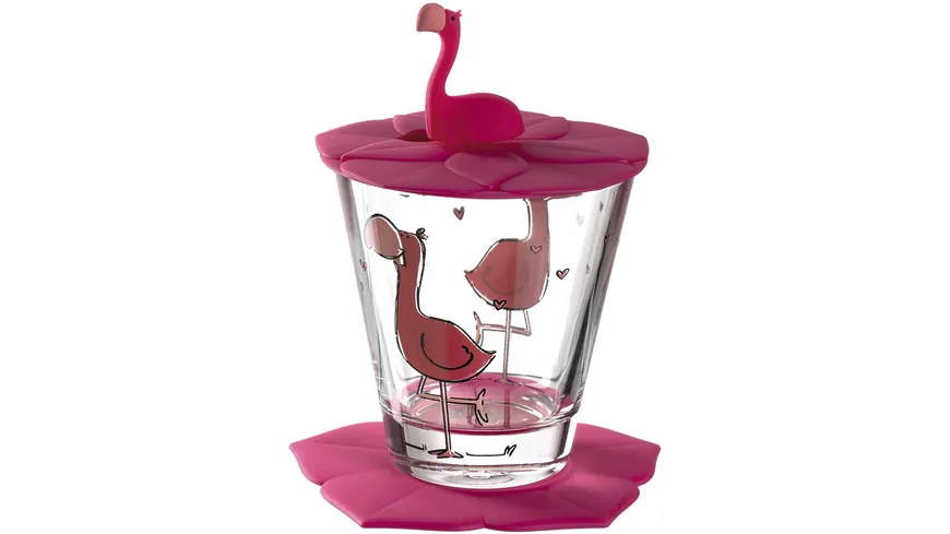 LEONARDO Kindertrinkset Bambini Flamingo 3-teilig