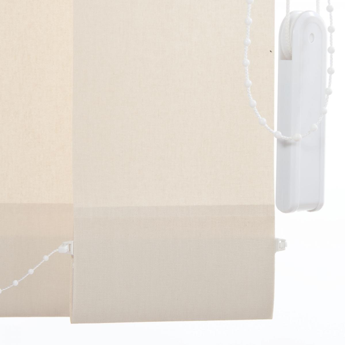 Bella Casa Schiebevorhang 120 x 250 creme 89 mm