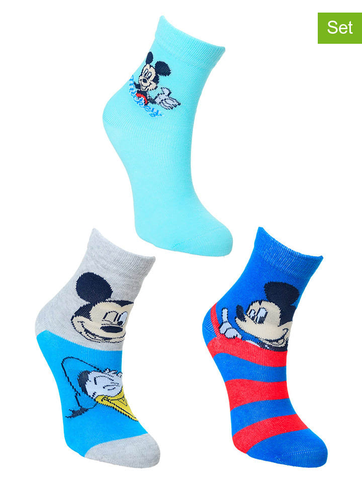 Disney Mickey Mouse 3er-Set: Socken 
