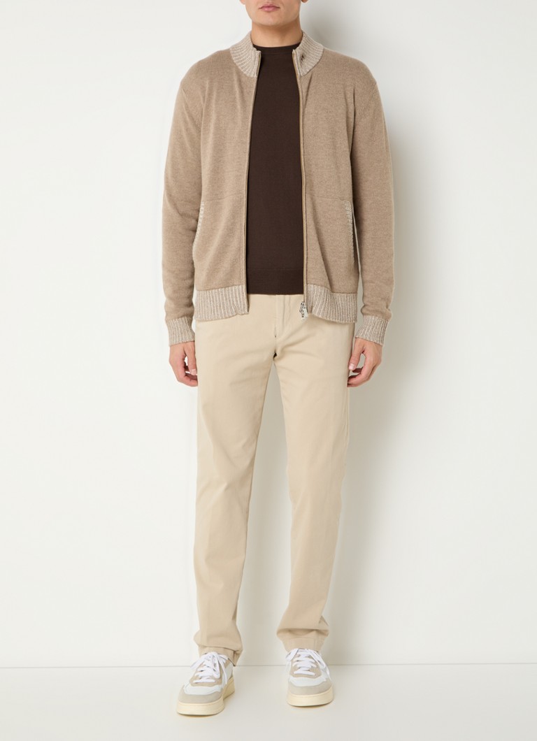 Cardigan Boggi Milano tricotat fin cu amestec de lână