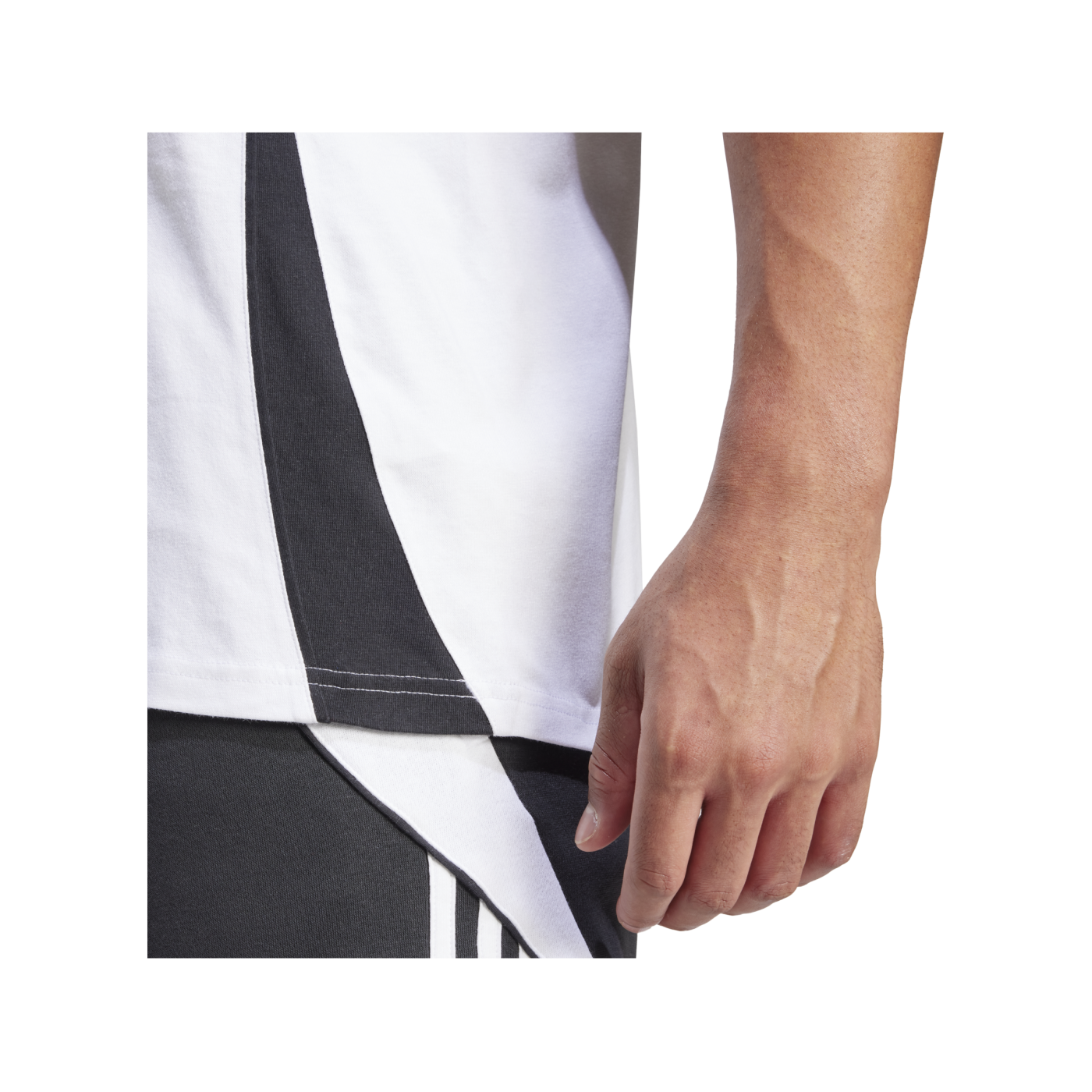 adidas Tiro 24 T-Shirt Weiss Schwarz
