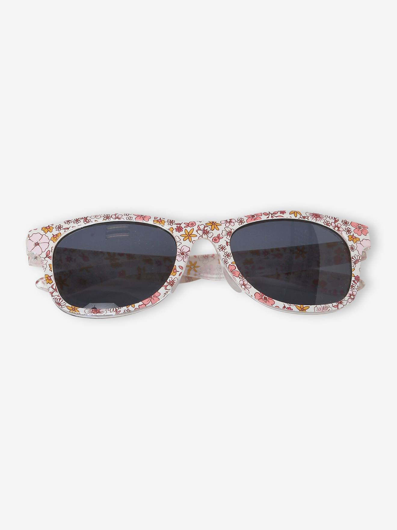 Lunettes de soleil à fleurs fille rose