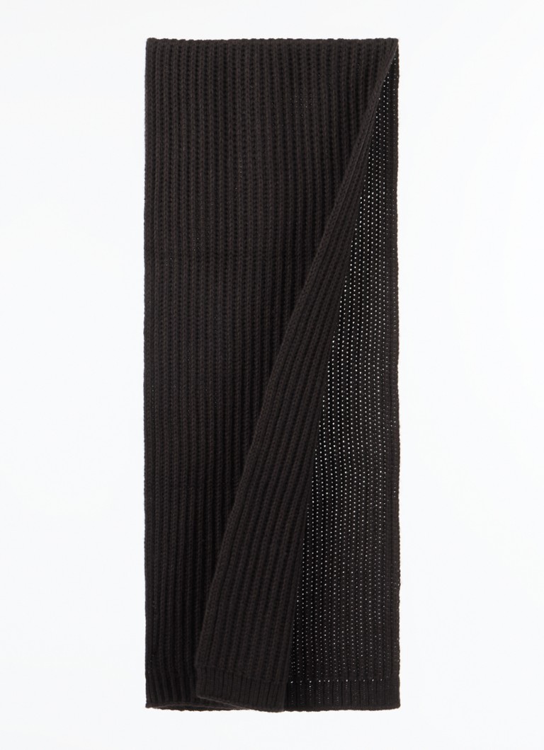 DRYKORN  Ribgebreide sjaal in alpaca wolblend 190 x 40 cm