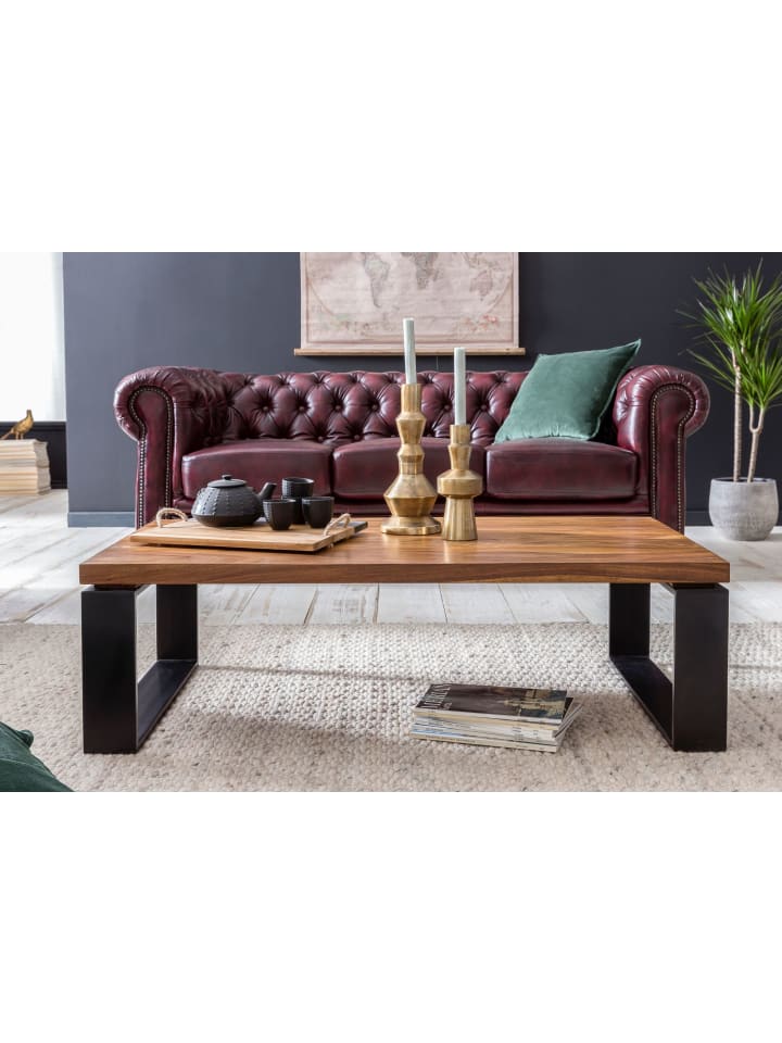 KADIMA DESIGN Couchtisch WL5.650 115x35x60 cm Massiv Holz Sofatisch mit günstig kaufen onesize