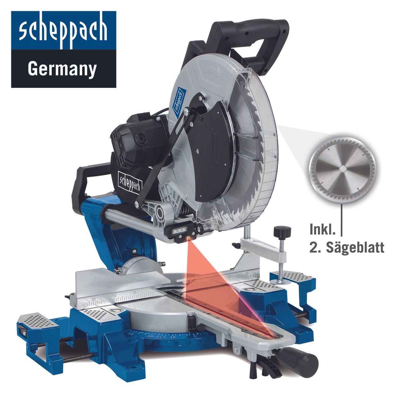 Scheppach Kapp-, Zug- und Gehrungssäge HM140L