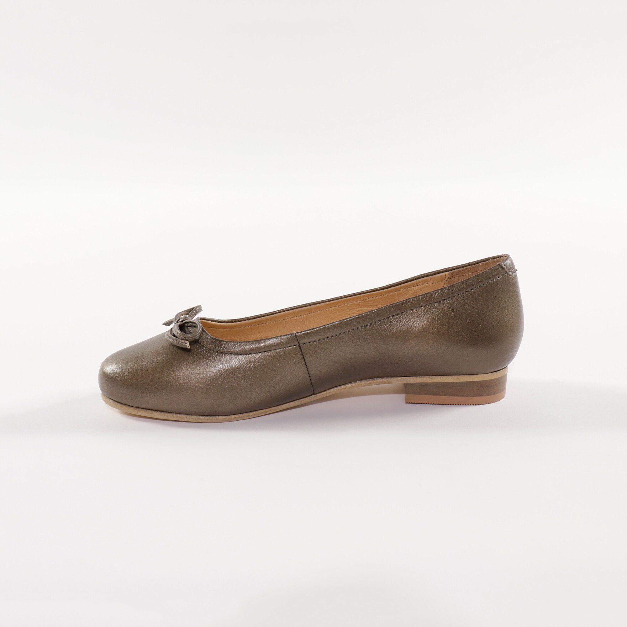 Ballerines plates en cuir confort