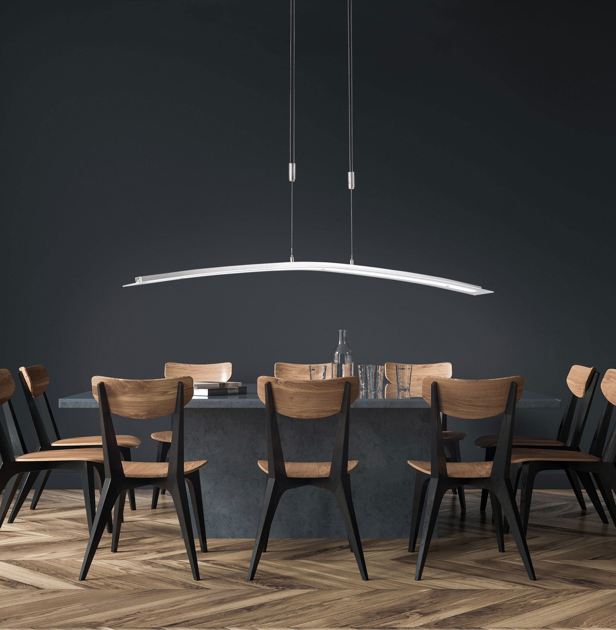 Fischer & HonselLED-Pendelleuchte 1flg