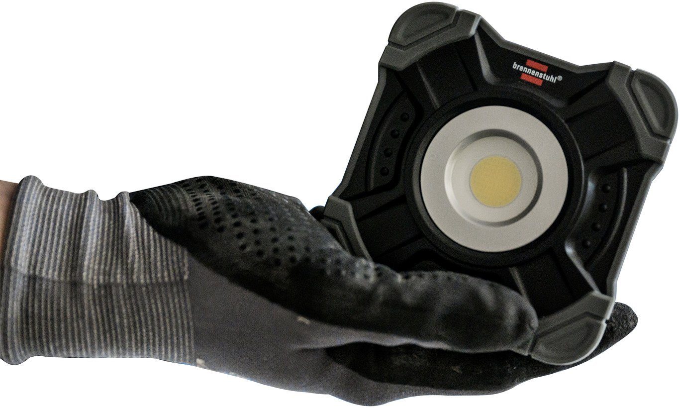 Brennenstuhl LED Arbeitsleuchte Akku LED Arbeitsstrahler SH 1000 MA, LED fest integriert, 3 verschiedenen Helligkeitsstufen (25%/50%/100) und Flash-Funktion
