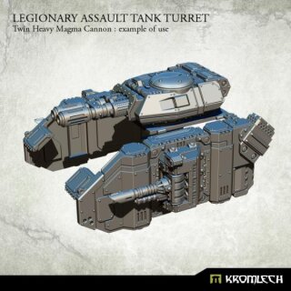 Legionary Assault Tank Turret: Twin Heavy  Magma Cannon (1)