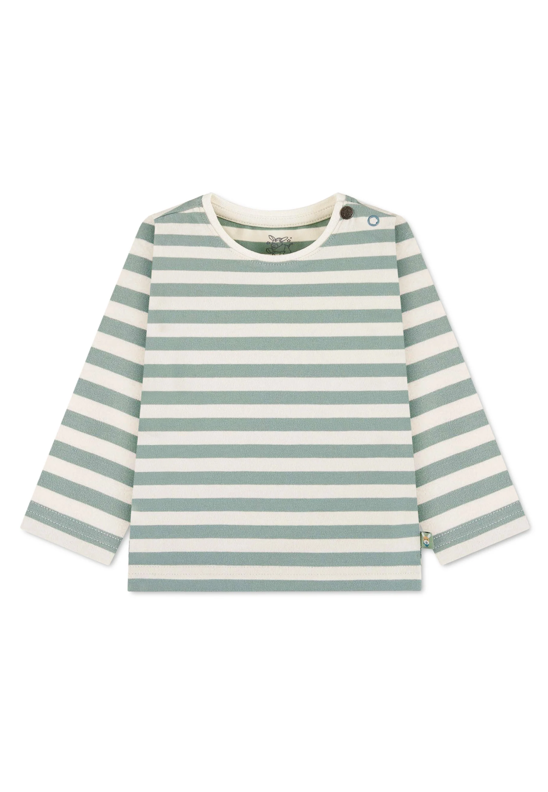 GOTS Langarm-Shirt aus Single Jersey mit Streifen