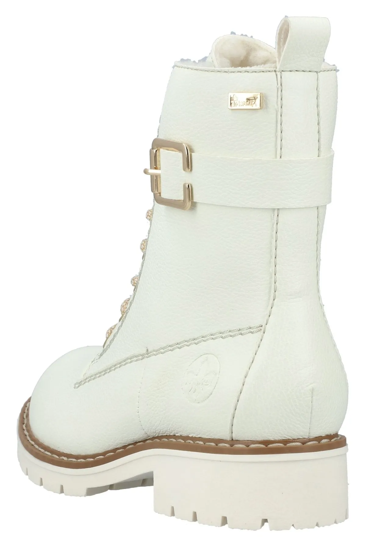 Rieker  Stiefelette - Weiß - Blockabsatz