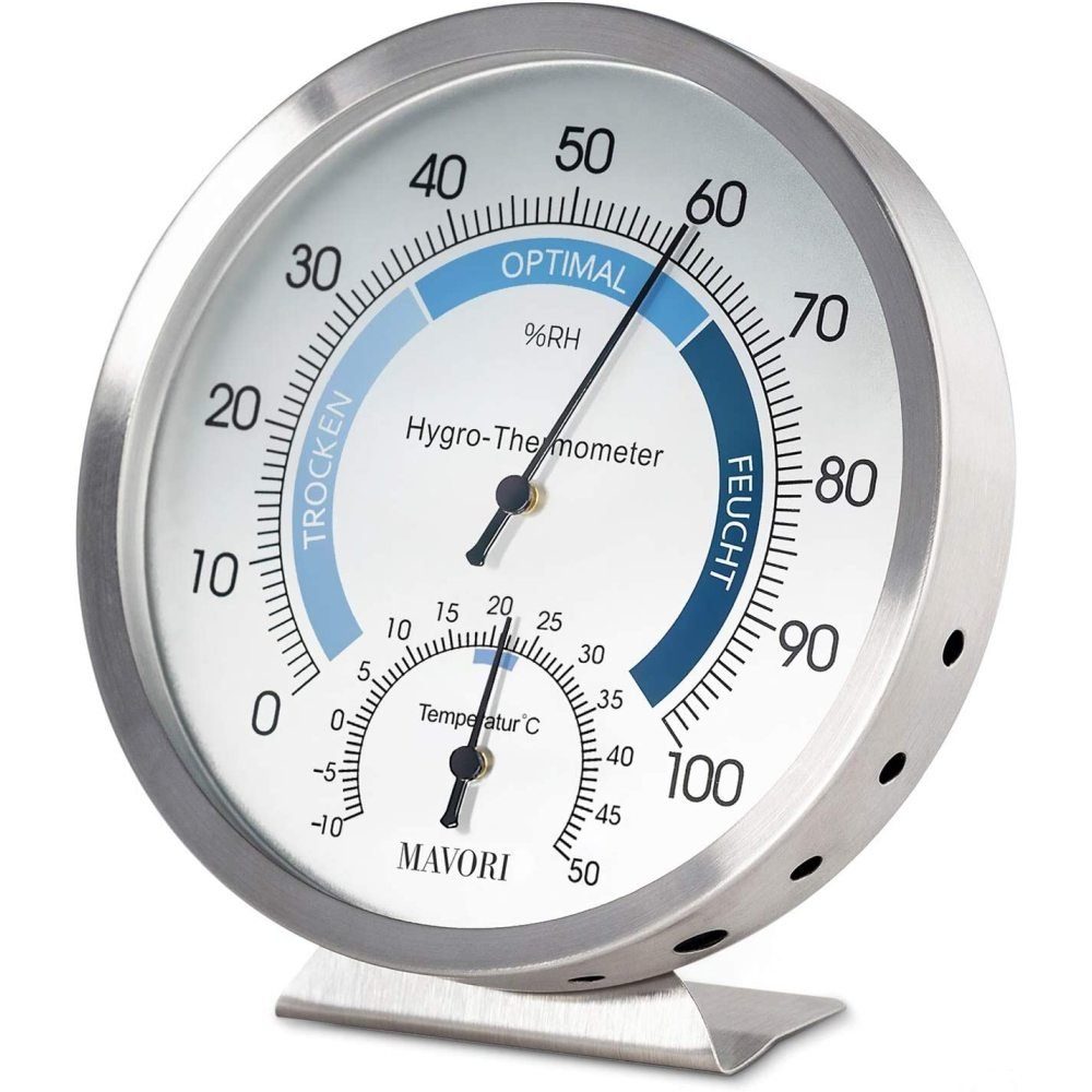 Jormftte Bodenthermometer Hygrometer- Edelstahl