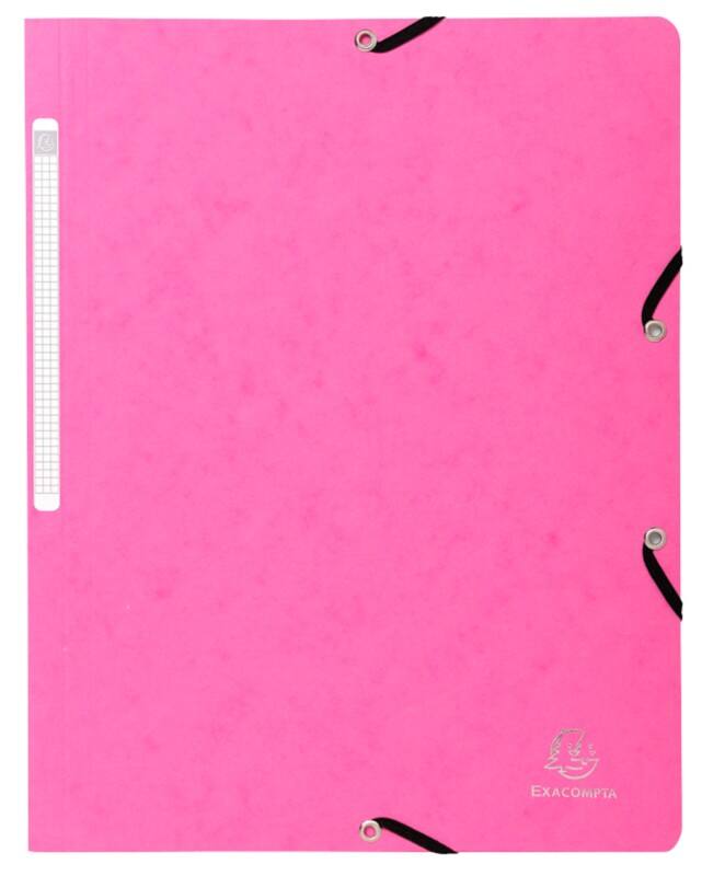 Exacompta Eckspannmappe 5560E Rosa Pressspankarton 24 x 32 cm 25 Stück