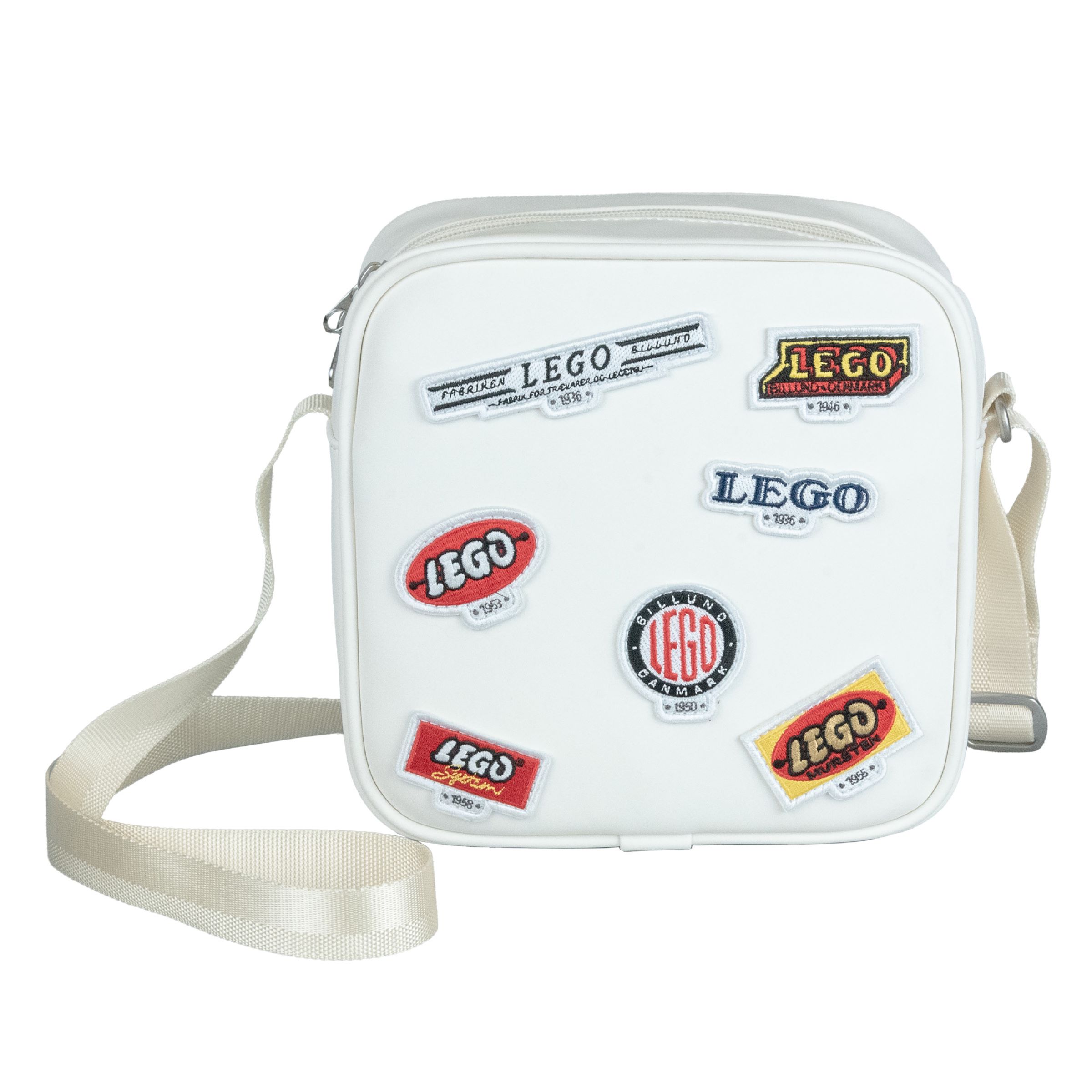 Umhängetasche mit Retro-Logos 5006491